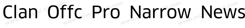 Clan Offc Pro Narrow News字体转换